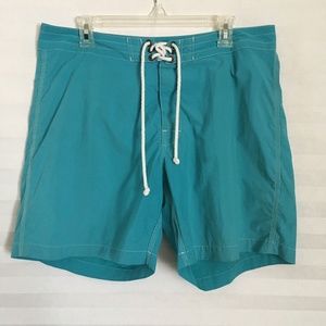 J Crew Board Shorts Mens 34 Drawstring Back Pocket